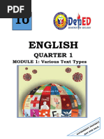 English 10 - Module 1