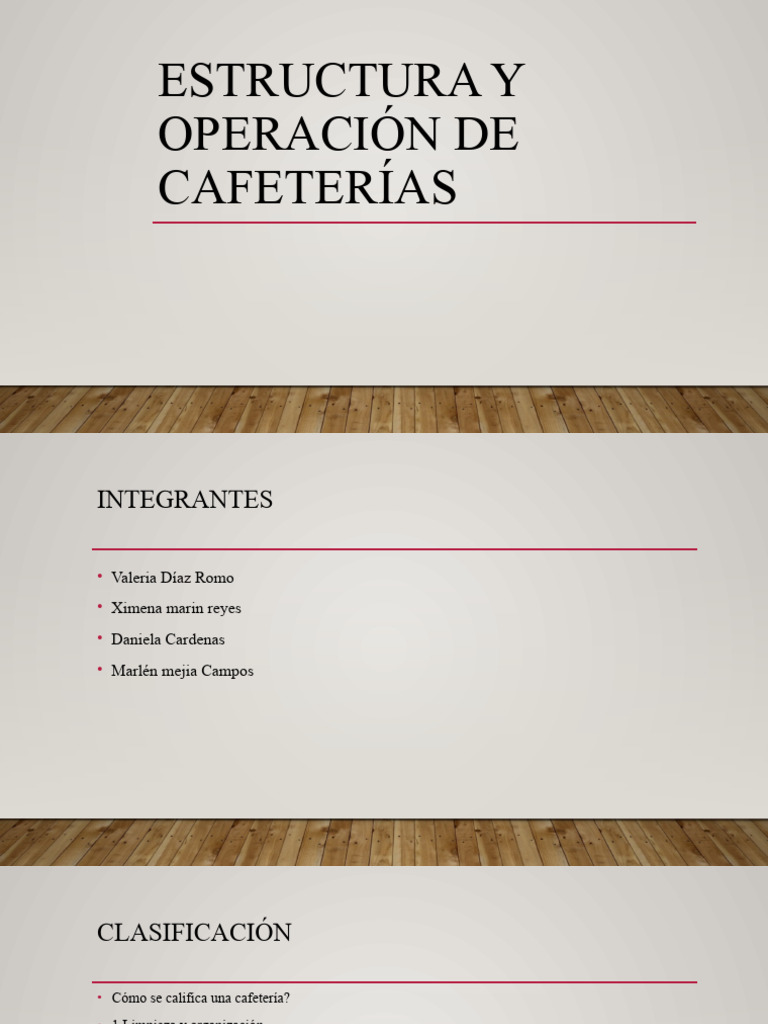 Estructura y partes de una cafetería | PDF | Crecimiento personal y