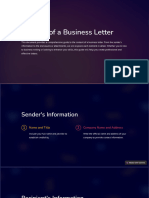 Content of A Business Letter