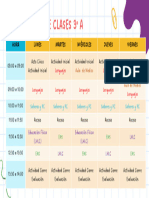 Horario de Clases 3A 2023 24