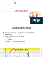 Week 4.1 - Equation of A Straight Line