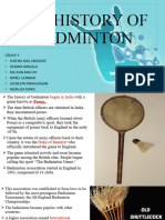 The History of Badminton