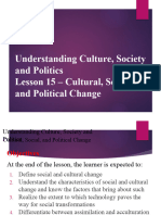 UCSP Lesson15 Cultural Social and Political Change