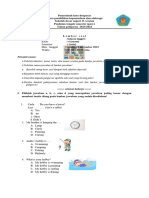 SOAL PAS MAPEL B. Inggris Kls 6 