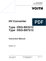 I/H Converter Type DSG-B03212 Type DSG-B07212: Instruction Manual