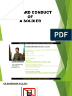 Standard of Conduct of A Soldier