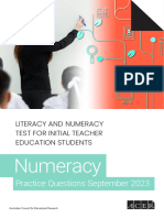 Lantite Numeracy Practice - Questions 2023