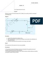 To Assemble The Components of A Given Electrical Circuit