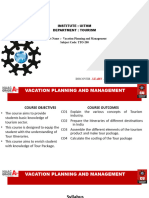 3 - Vacation Planning and Management