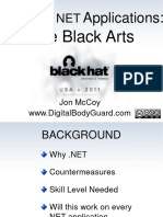 Jon Mccoy - Black Hat 2011 - PPT - Hacking - Net - Applications - The - Black - Arts