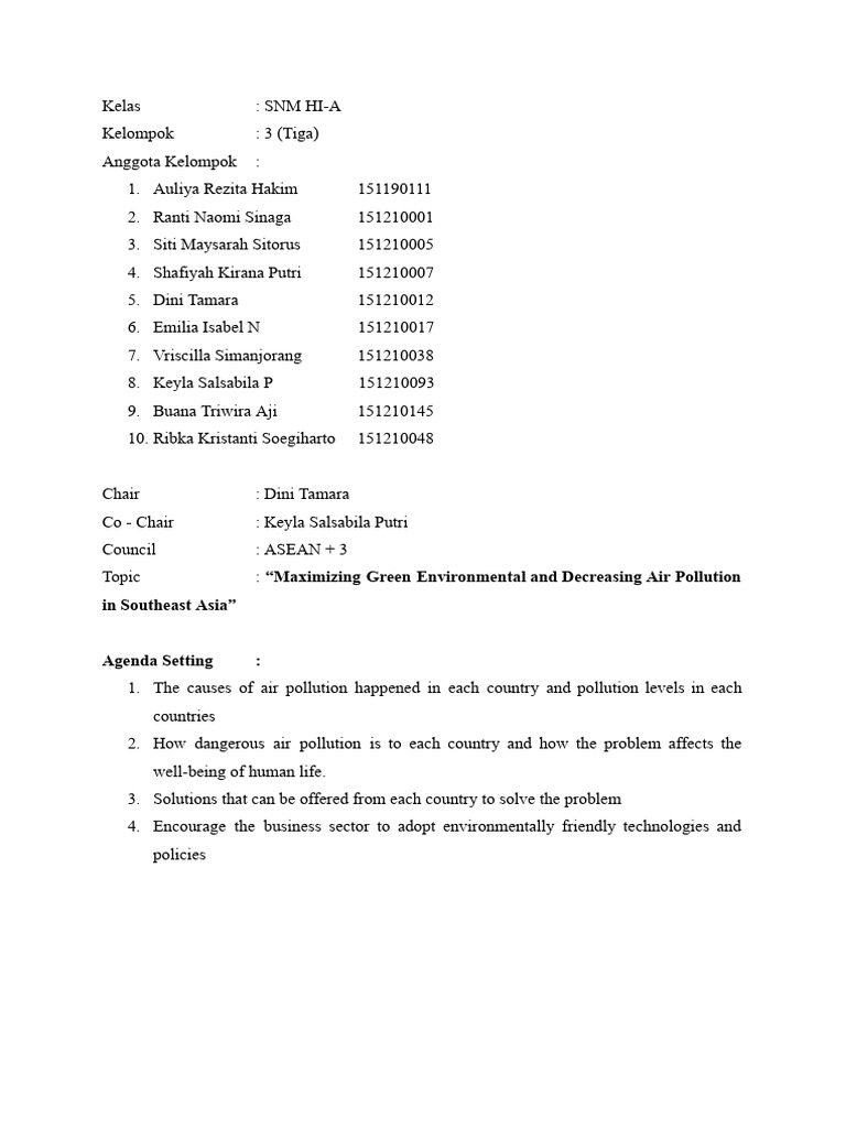 ASEAN+3: Tackling Air Pollution in Asia | PDF | Sustainability ...