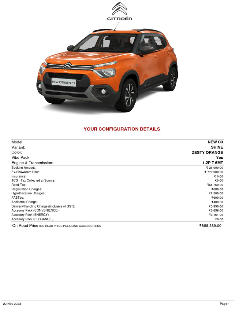 Citroen c3 | PDF | Car Body Styles | Manufactured Goods