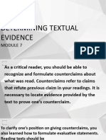 Determining Textual Evidence-Wps Office