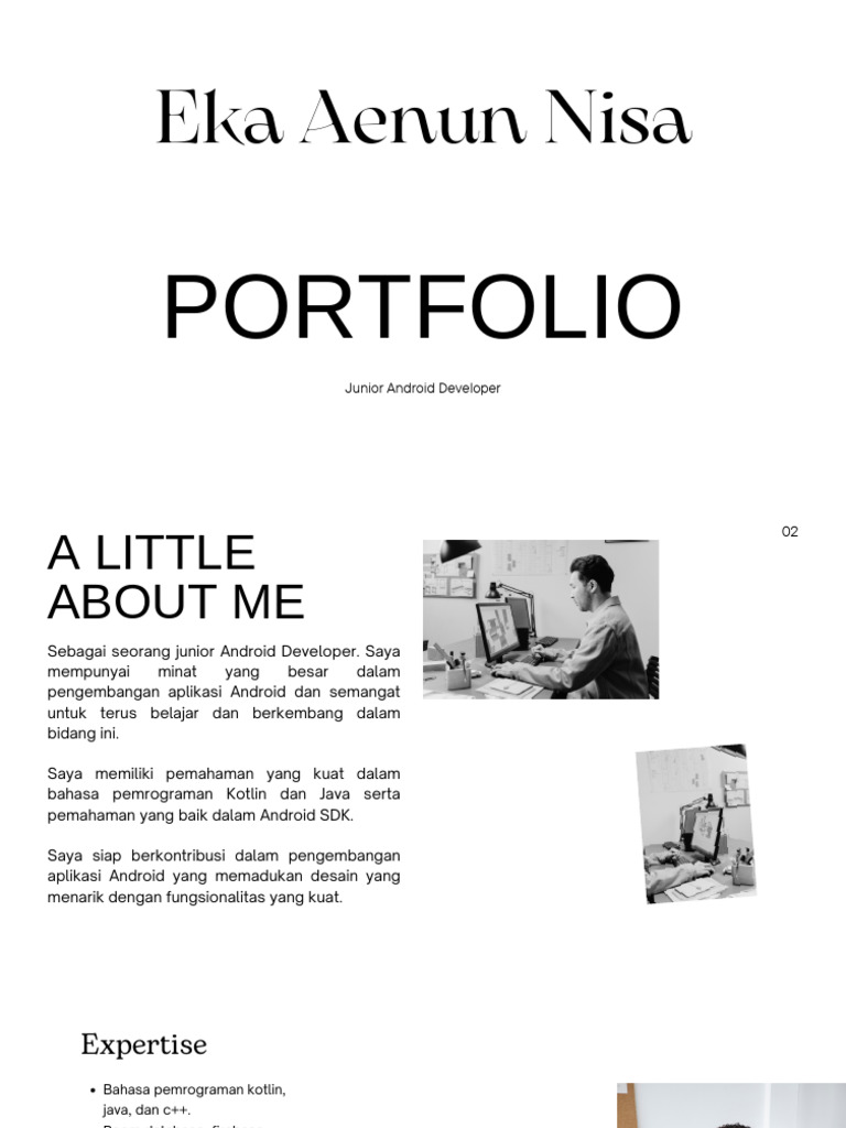 Portfolio Junior Android Developer | PDF | Seni | Komputer
