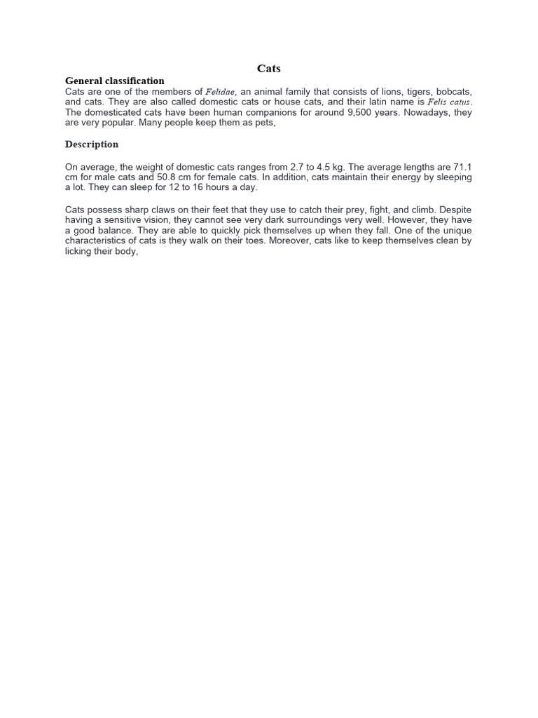 General Classification: Description | PDF | Science & Mathematics