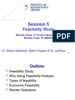 Session 5 - Feasibility Study