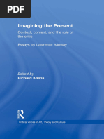 Imagining The Present Context, Content, and The Role of The Critic (Lawrence Alloway, Richard Kalina)