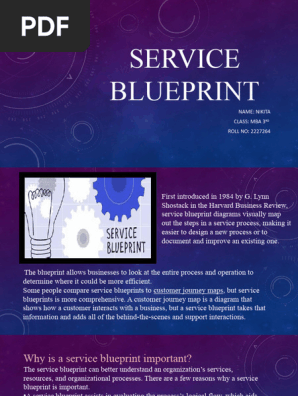 SERVICE BLUEPRINT