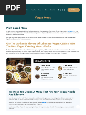 The Best Vegan Food Menu in Manchester
