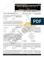 JEE Main DPYQ Full Syllabus PAPER-9