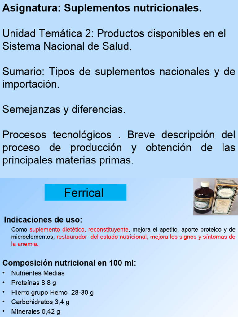 Suplementos 2 | PDF | Nutrición | Dieta y nutrición