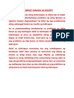 Talumpati Tungkol Sa Poverty