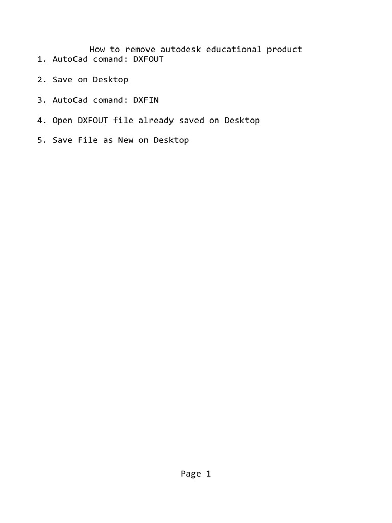 How To Remove Autodesk Educational Product Notepad PDF