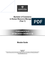 BCom HRM - Fundamentals of Macroeconmics 1B