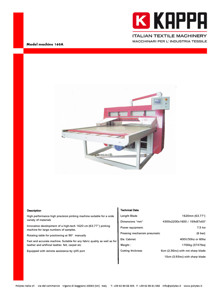 Model machine a pdf blade knife