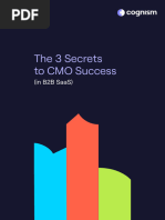 The 3 Secrets To CMO Success (In B2B SaaS)