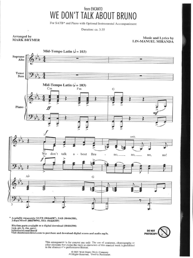 We Dont Talk About Bruno | PDF