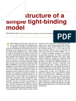 Band Structure of A Simple Tight Binding Model