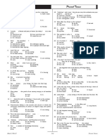 Present Tenses Test.