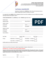 Registration Form of Playgroup Therapy - 2024