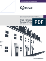 RICS Homebuyer Report Survey Valuation Professional Statement 5th Edition