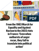 From The 1983 March For Equality and Against Racism To The 2023 Riots in France - 'Even When Outbursts of Anger Recur, They Fail To Translate Into Political Action'