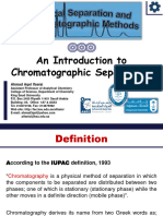 1 An Introduction To Chromatographic Separations