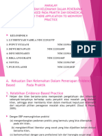 Makalah Kekuatan Dan Kelemahan Dalam Penerapan Evidence Based Pada Praktik Dan Biomedical Ethics and There Application To Midwifery Practice