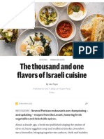 The Thousand and One Flavors of Israeli Cuisine