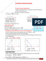 Produit Scalaire Dans Le Plan 1SM