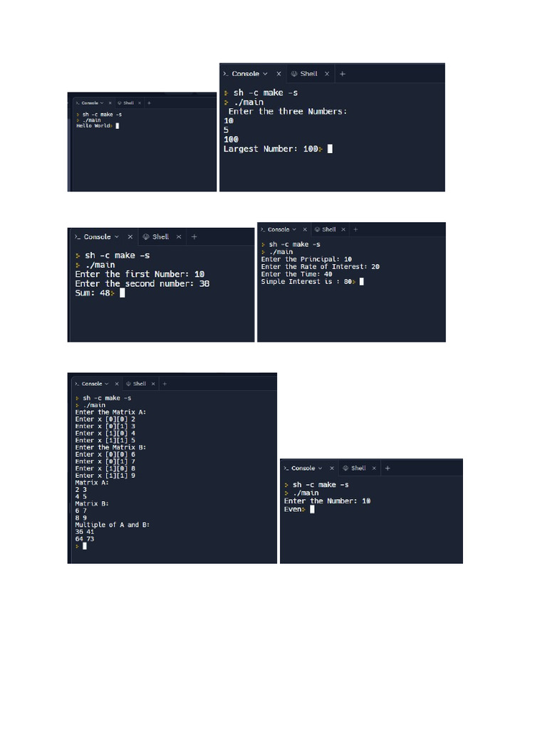 Outputs C++ | PDF