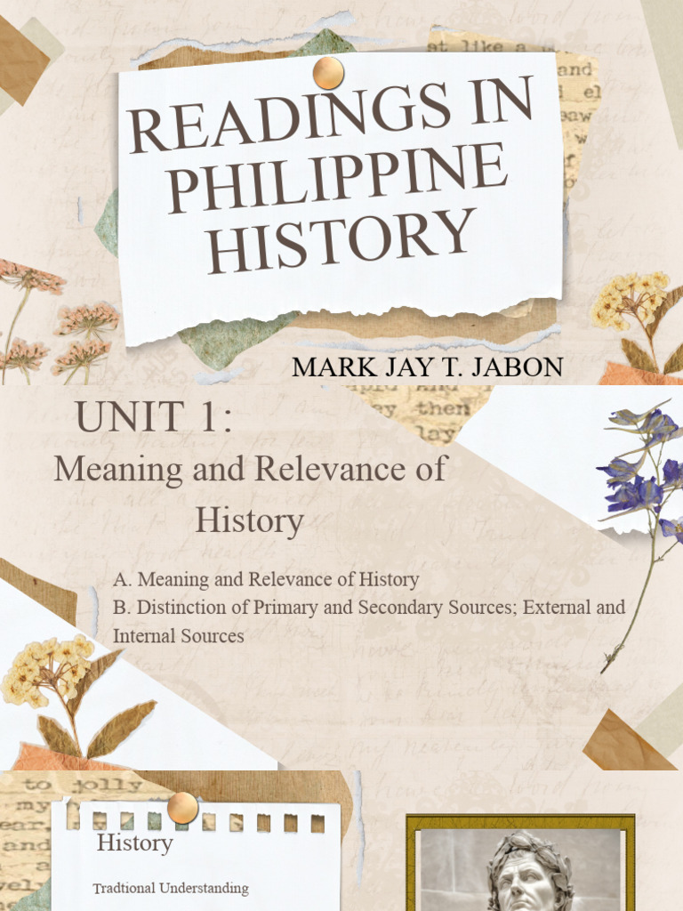 Readings in Philippine History Chapter 1 | PDF | Historiography | Science