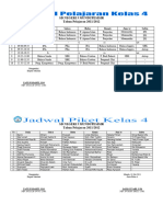 Jadwal Pelajaran & Piket Kls