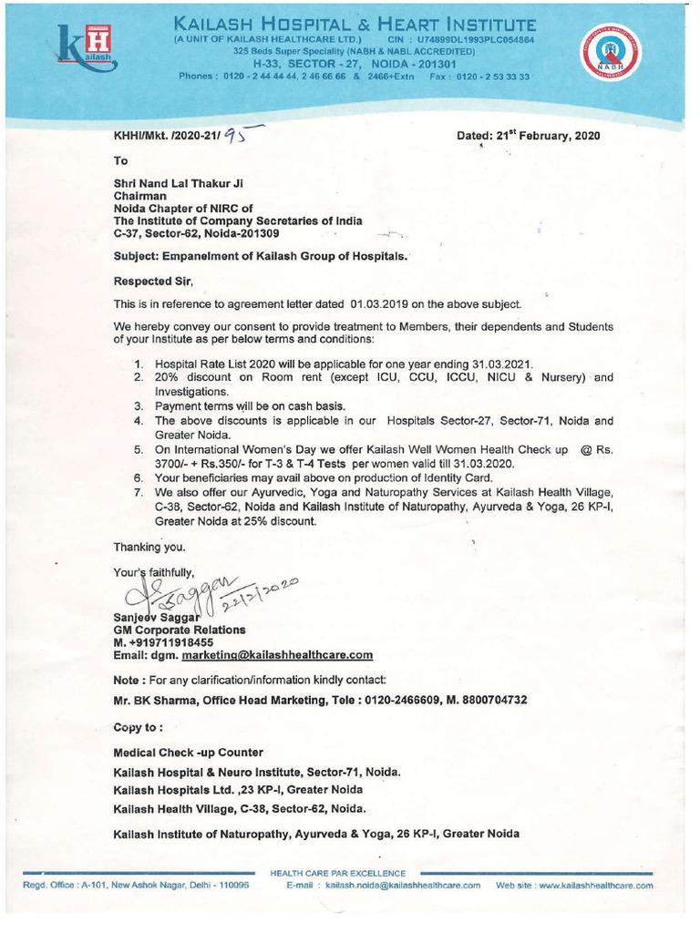 Kailash Hospital PDF