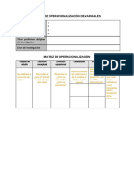 M9 - Matriz de Operacionalización de Variables