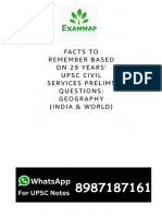 Geo Pyq One Liner Exammap