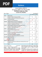 CBSE XII Physics Syllabus