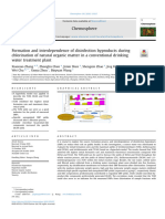 Formation and Interdependence of Disinfection Byproducts Duringchlorination of Natural Organic Matter in A Conventional Drinkingwater Treatment Plant