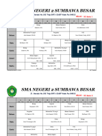 Jadwal Kelas XI Dan XII