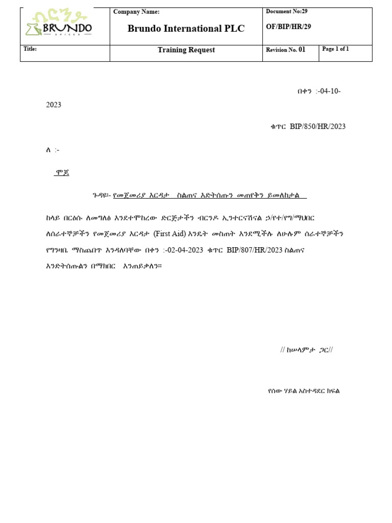 First Aid Training PDF